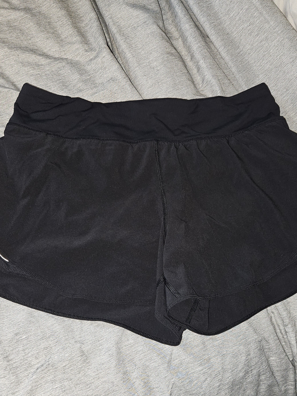 lululemon athletica Black Women's Athletic Shorts with Wide Waistband